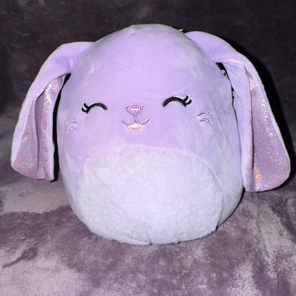 Easter Bunny Bubbles 8 inch purple spring squishmallow